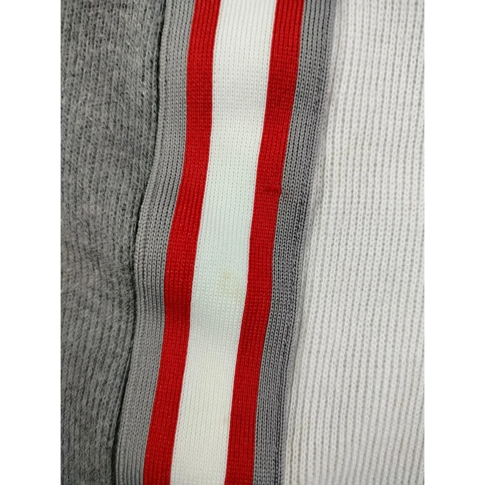 Vintage Phat Farm PF 92 Sweater Mens Large Gray‎ White Red Colorblock Streetwear